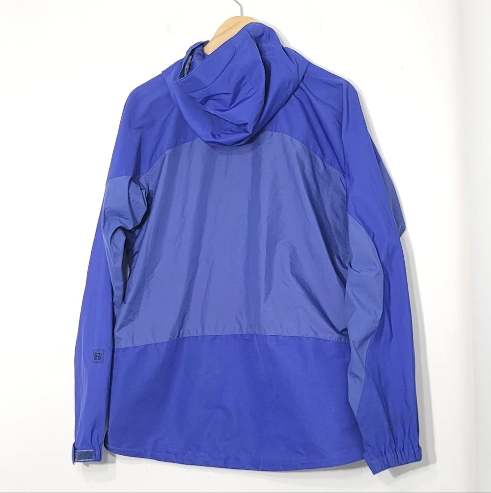 Patagonia Essen Shell Blue Jacket Full Zip Waterproof Outdoor Hoodie Medium - Picture 4 of 16